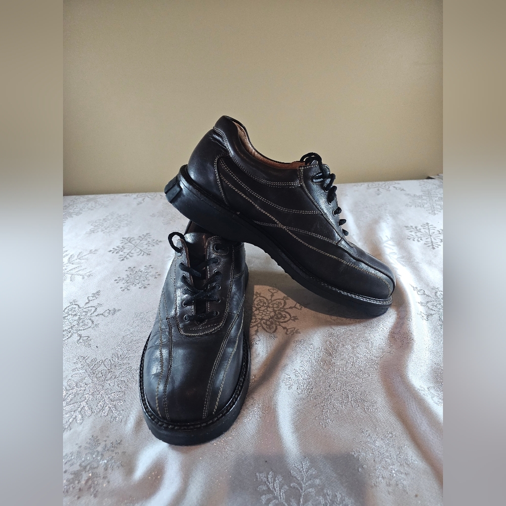 Pegabo Mens Brown Leather Oxford Lace Up Sz 43 Shoes Made In Italy
